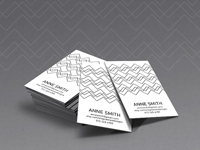 Simply Business - Business Card templates, Template #1 abstract black and white branding business card corporate geometric geometry lines minimalism modern pattern stationery