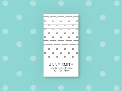Simply Business - Business Card templates, Template #2 abstract black and white branding business card corporate dots geometric geometry minimalism modern pattern stationery