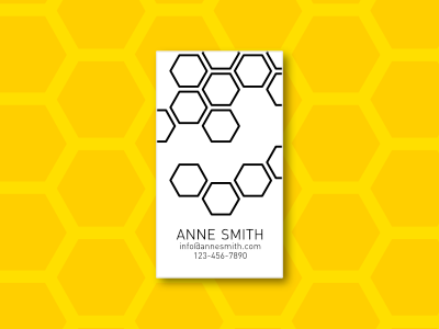 Simply Business - Business Card templates, Template #3 abstract beehive black and white branding business card corporate geometric geometry minimalism modern pattern stationery