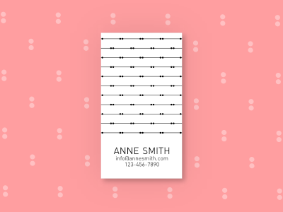 Simply Business - Business Card templates, Template #4 black and white business card geometric minimalist modern pattern stationary