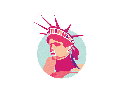 Lady Liberty brooklyn new york statue sticker