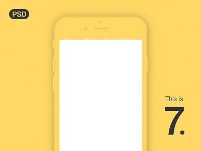 iPhone 7 Mockup PSD