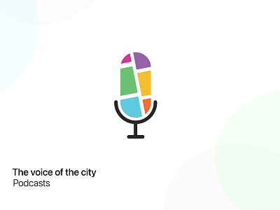 The voice of the city design illustration logo music podcast sound userinterface ux vector voice webapps website