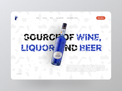 Wine Shop Landing Page design drink landing page ui ux web webdesign website wine wine shop wineshop