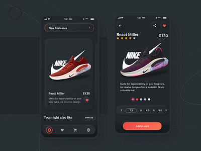 Nike Shoes - App Design