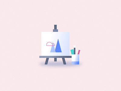 Easel art design easel icon illustration ui ux vector