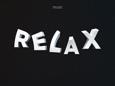 Relax HD Wallpaper 3d 3d text relax wallpaper