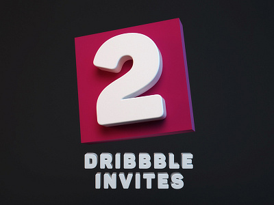 2x Dribbble Invites dribbble dribbble invite