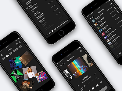 Music Player batch design mobile music music player player ui web widget