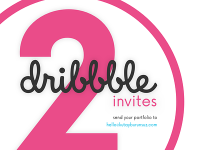 2 Dribbble Invites dribbble dribbble invite invite invites portfolio