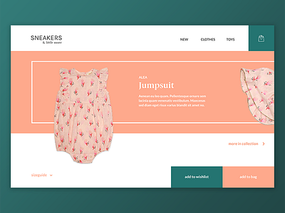 Shop online add to bag add to wishlist baby baby clothes cart clothes design desktop shoponline toys ui ux webdesign