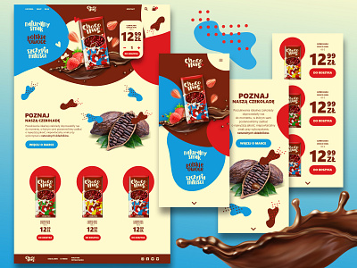 Choco Hug branding graphic design packaging website