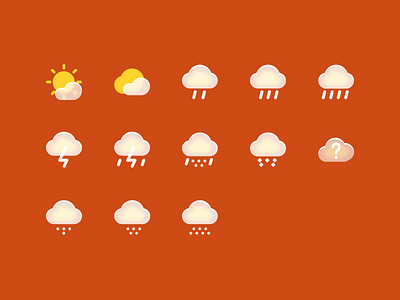The weather icon ui uiux