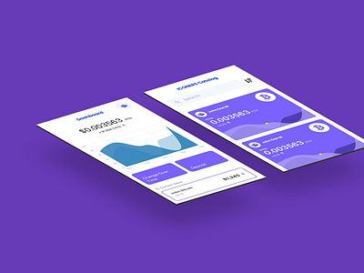 Crypto Apps Wireframe Mockup