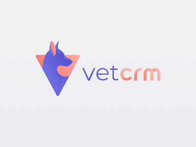 vetcrm animal branding crm dog figma logo logotype pet vector vet