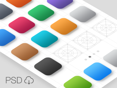 Colour Pallette for iOS7 icon