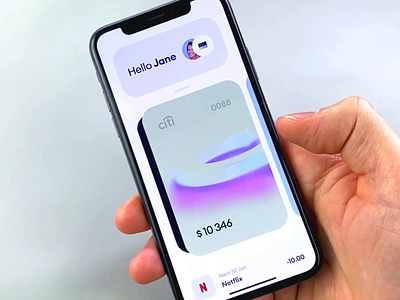 Banking Mobile App app balance banking card credit debit finance interface loan mobile ui wallet