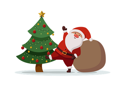 Christmas Illustration for NeoSpace® Expo christmas illustration illustrator santa claus vector