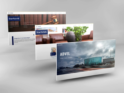 Web Design | Law Firm: ADVEL icelandic law lawyer lawyers uiux user experience user interface userinterface web design web ui design webdesign website