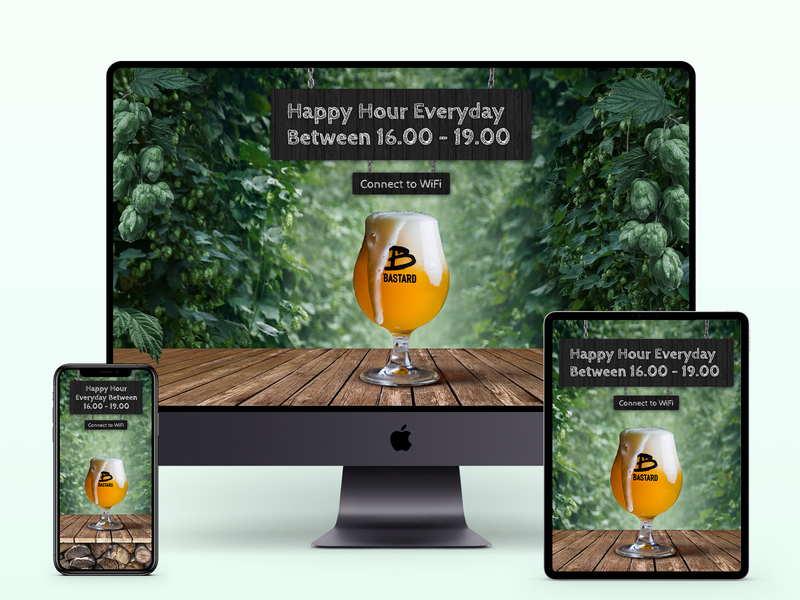 Wifi Login Pages | Client: Robust bar brand branding design login screen responsive web design restaurant ui ui design web web design website website design