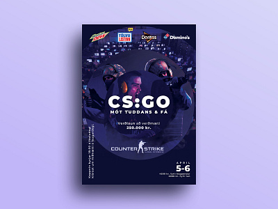 Poster | CS:GO Tournament counter strike counterstrike design e sport esport esports event gaming iceland photography poster poster design posters print printing
