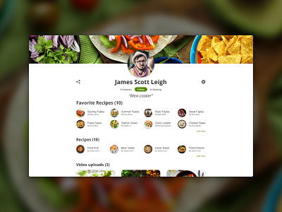 User Profile | Cooking Platform