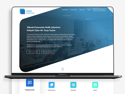 Asan Learning adobexd branding landing landing page design ui uxui web webdesign website design