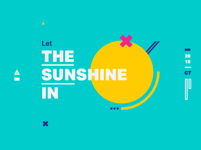 Sunshine In cover design vector