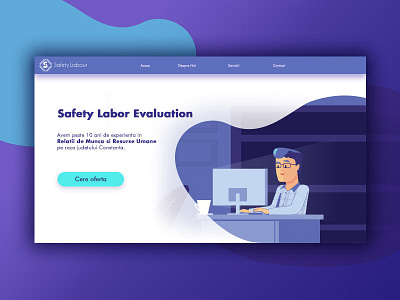 Homepage of a Safety Labor Company