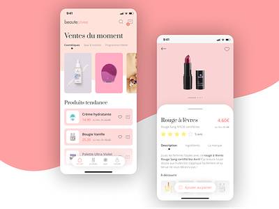 Beauteprivee - Redesign - App Mobile beauteprivee beauty beauty app beauty product creativ design mobile app mobile design mobile ui ui