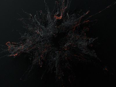 Advection 3d abstract animation black c4d design liquid motion particles