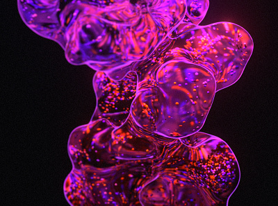 Globule 3d abstract abstract art animation c4d design liquid motion particles spaced