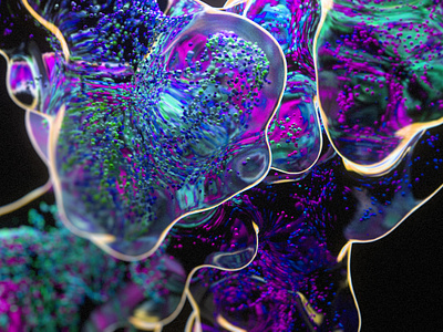 Globule 02 3d abstract animation c4d design digi illustration liquid morph motion particles redshift3d