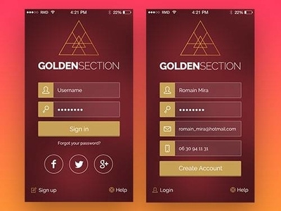 Golden Section adobe app design graphic graphic design icon icon artwork info graphic uidesign user experience user experience design user experience designer uxdesign