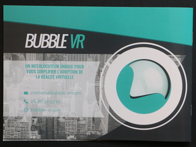 Bubble VR adobe design graphic illustration info graphic logo