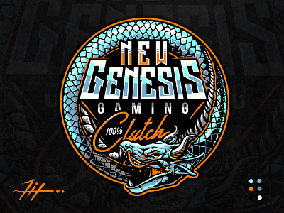 New Genesis Gaming art artwork dragon e sport esport esport logo gaming gaming logo logo