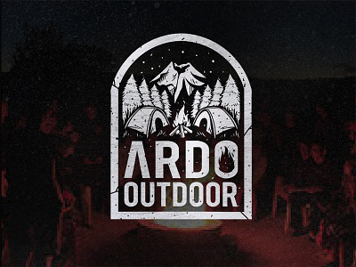 Ardo Outdor adventure camp camping forest logo moutain outdoor outdoor badge outdoor logo pine tree vector vintage vintage badge vintage badges vintage logo wild