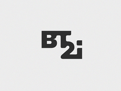 logo BT2i branding design holding icon letter logo logotype typography