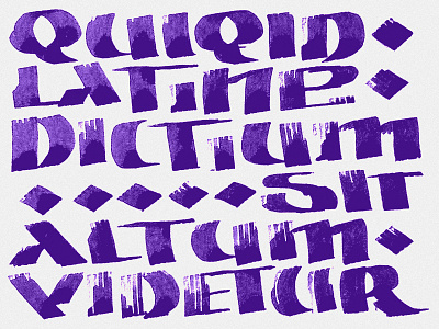 Quidquid Latine... calligraphy typography