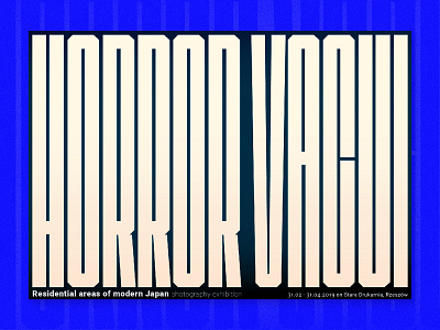 Horror Vacui concept art exhibition poster font font designer free font graphic desgin horror vacui letter design poster poster font type art typography typography design typography poster vector