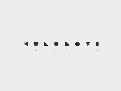 Kolorovi branding calligraphy design icon logo logotype typography vector