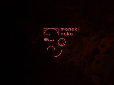 Maneki neko cat china chinese culture design icon illustration logo lucky cat maneki neko maneki-neko modernism neko simple symbol vector 招き猫