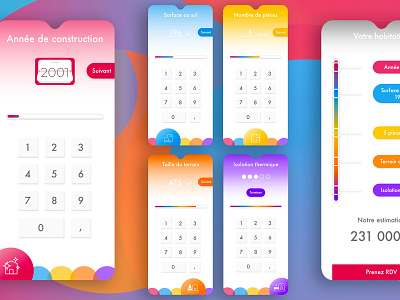 #005 Daily UI Calculator calculator color grading dailyui estimation mobile app design