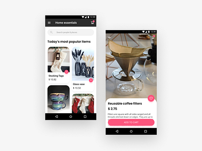 E-commerce app concept