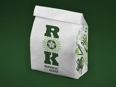 ROK bags 2d branding concept drawing fooding identity illustration photoshop restaurant