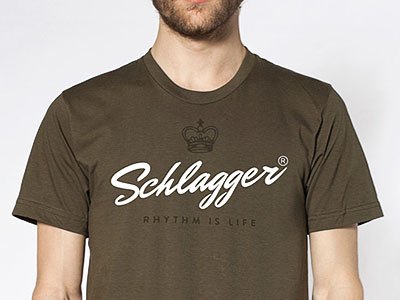 Schlagger brand brush design hand lettering identity ink type