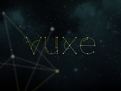 Vuxe 2015 design font identity lines logo plots thinline type wish