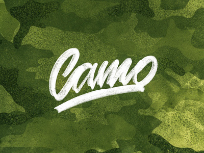 Camo camo font graphicdesign handlettering illustration lettering shape
