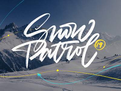 Snow Patrol brush calligraphy digital font handlettering handmade illustration ipad pro lettering procreate