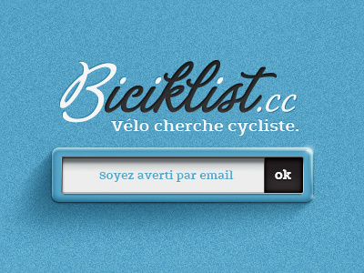 Biciklist. Waiter. emailbox identity interface intro online type waiter web